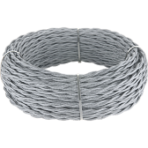 Ретро кабель витой 3х1,5 (серый) под заказ Ретро кабель витой 3х1,5 (серый)