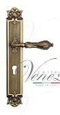 Дверная ручка Venezia на планке PL97 мод. Monte Cristo (мат. бронза) под цилиндр